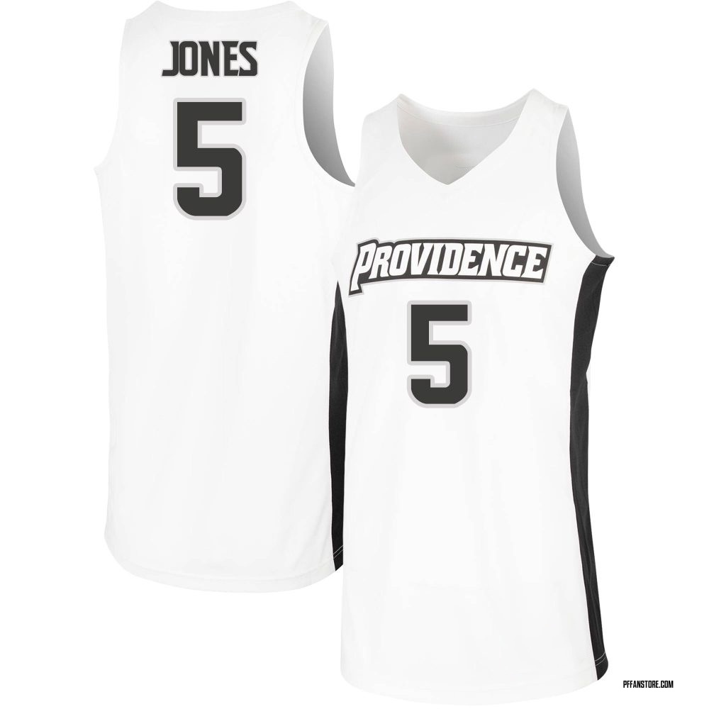 Men's Jamier Jones Providence Friars Replica Basketball Jersey - White
